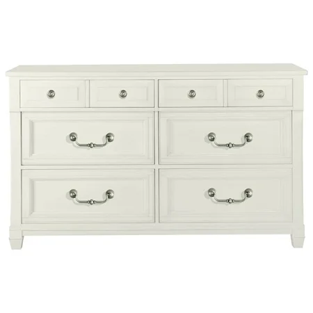 6 Drawer Dresser with Felt-Lined Top Drawers